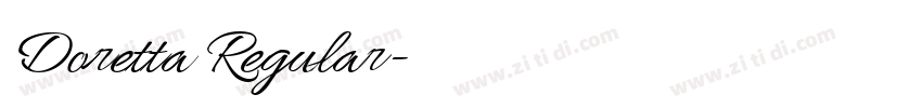 Doretta Regular字体转换 Doretta Regular字体转换